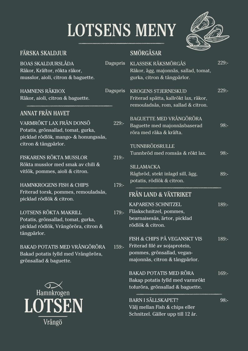 Menu - Fiskeboa photo 1