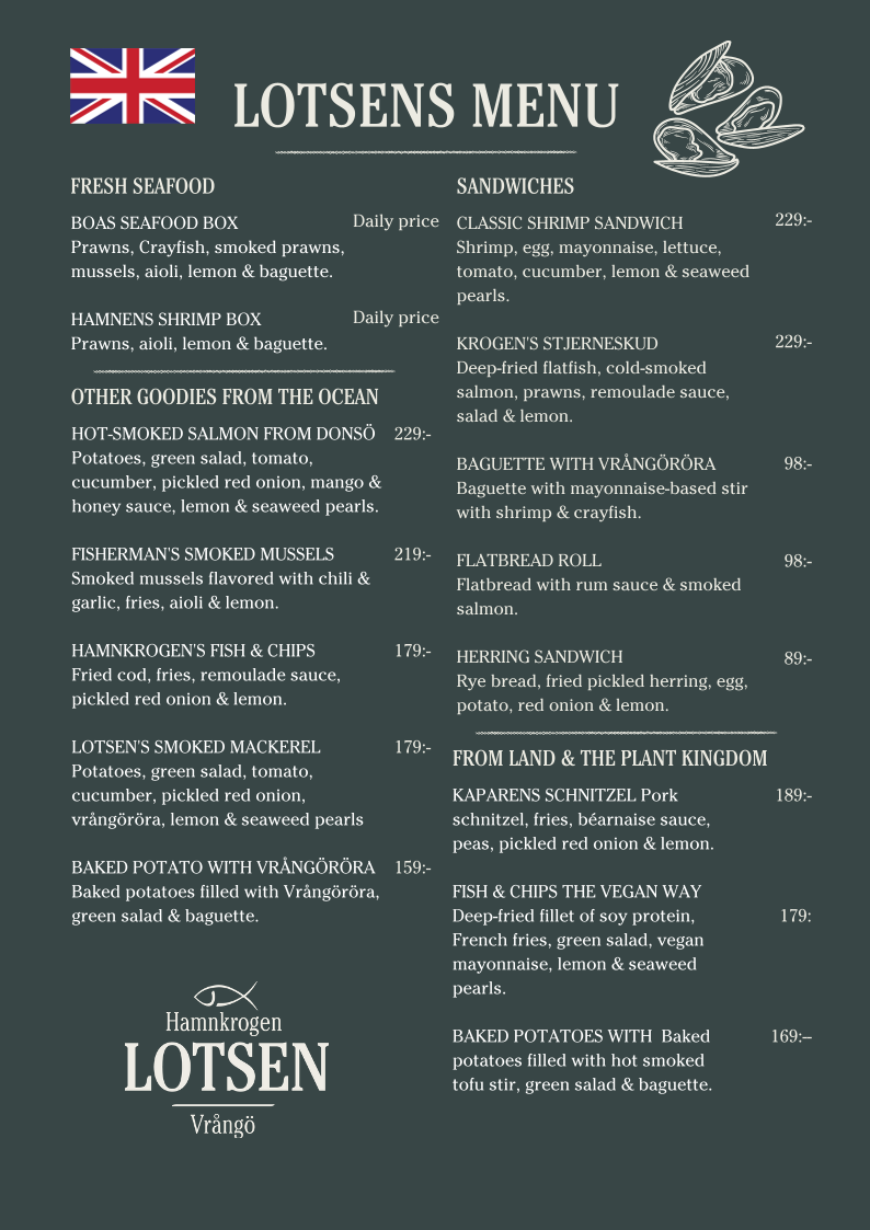 Menu - Fiskeboa photo 2